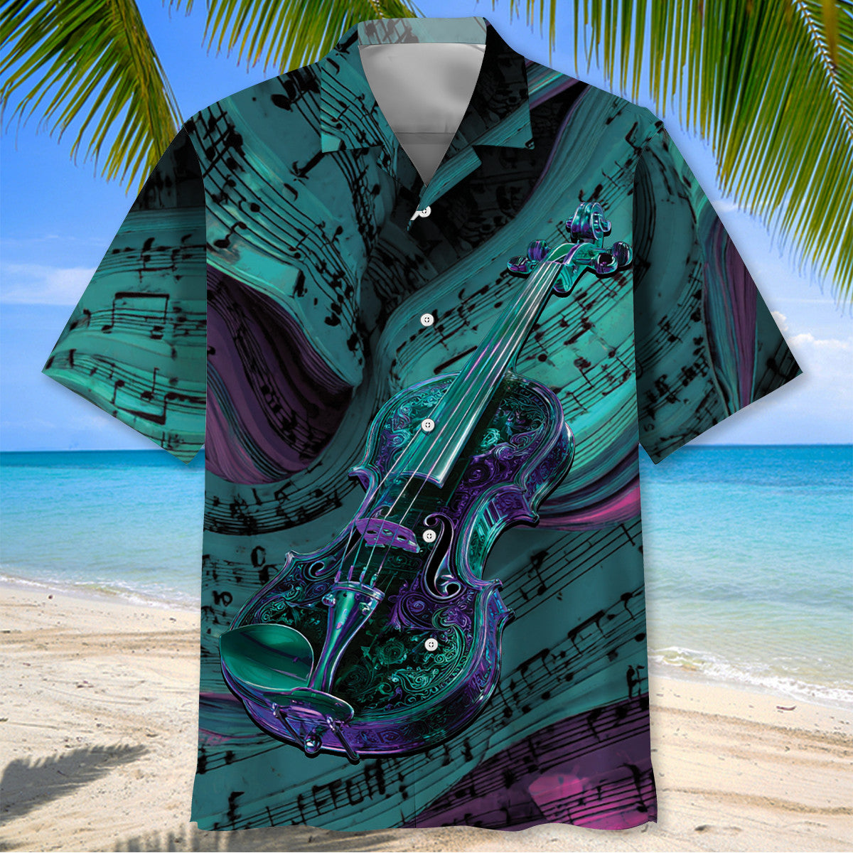 Violin Wave Hawaiian Shirt