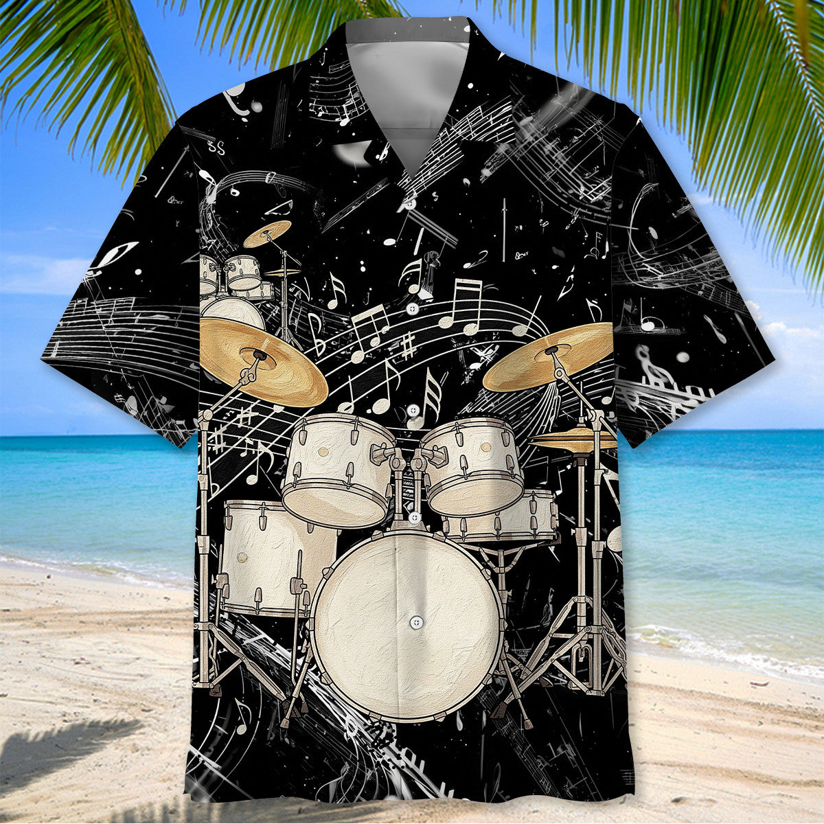 White Drum Hawaiian Shirt