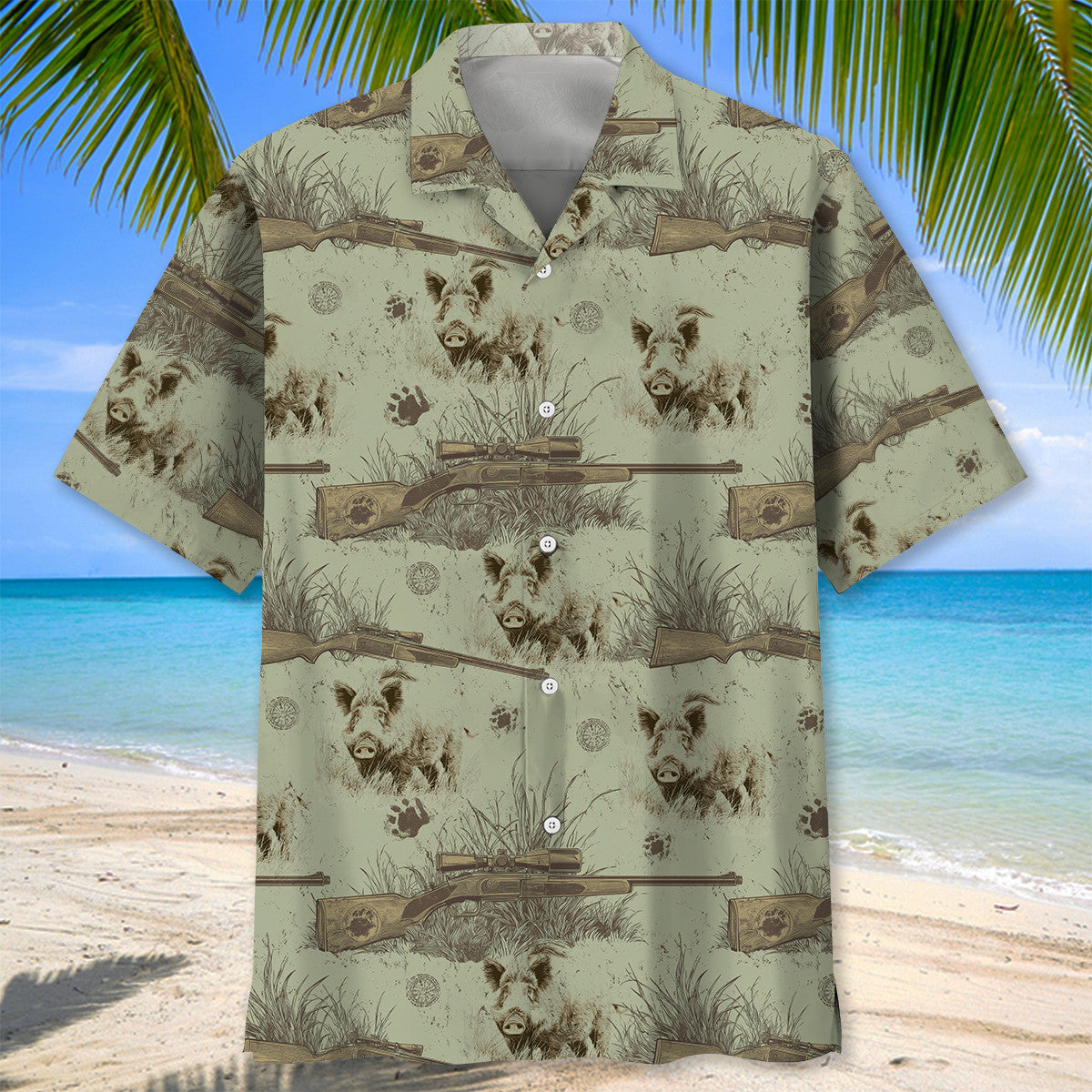 Wild Hog Rustic Gear Hawaiian Shirt
