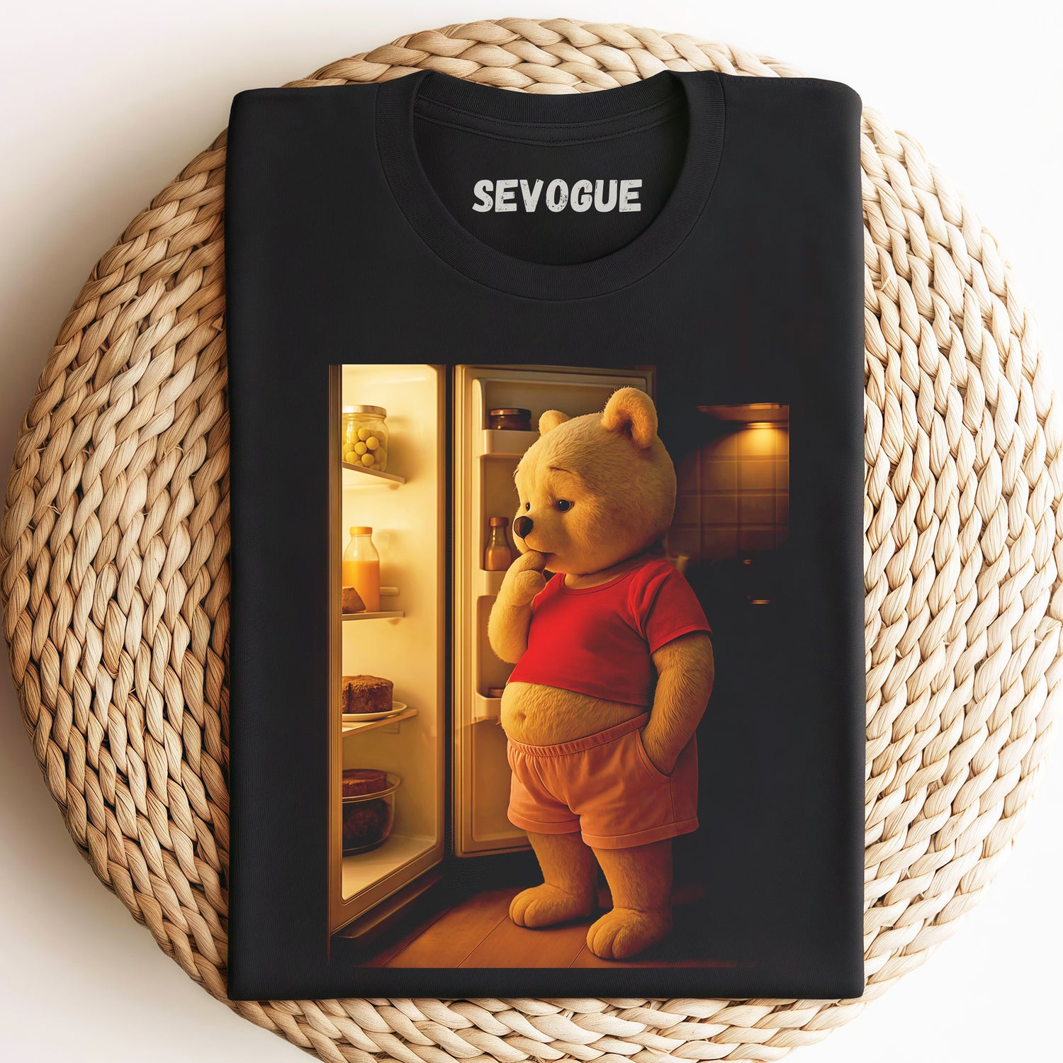 Winnie The Pooh Standing In Front Of The RefrigeratorUnisex Tee, Sweatshirt & Hoodi