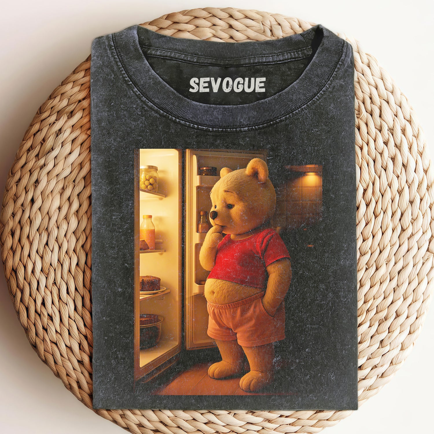 Winnie The Pooh Standing In Front Of The RefrigeratorUnisex Tee, Sweatshirt & Hoodi