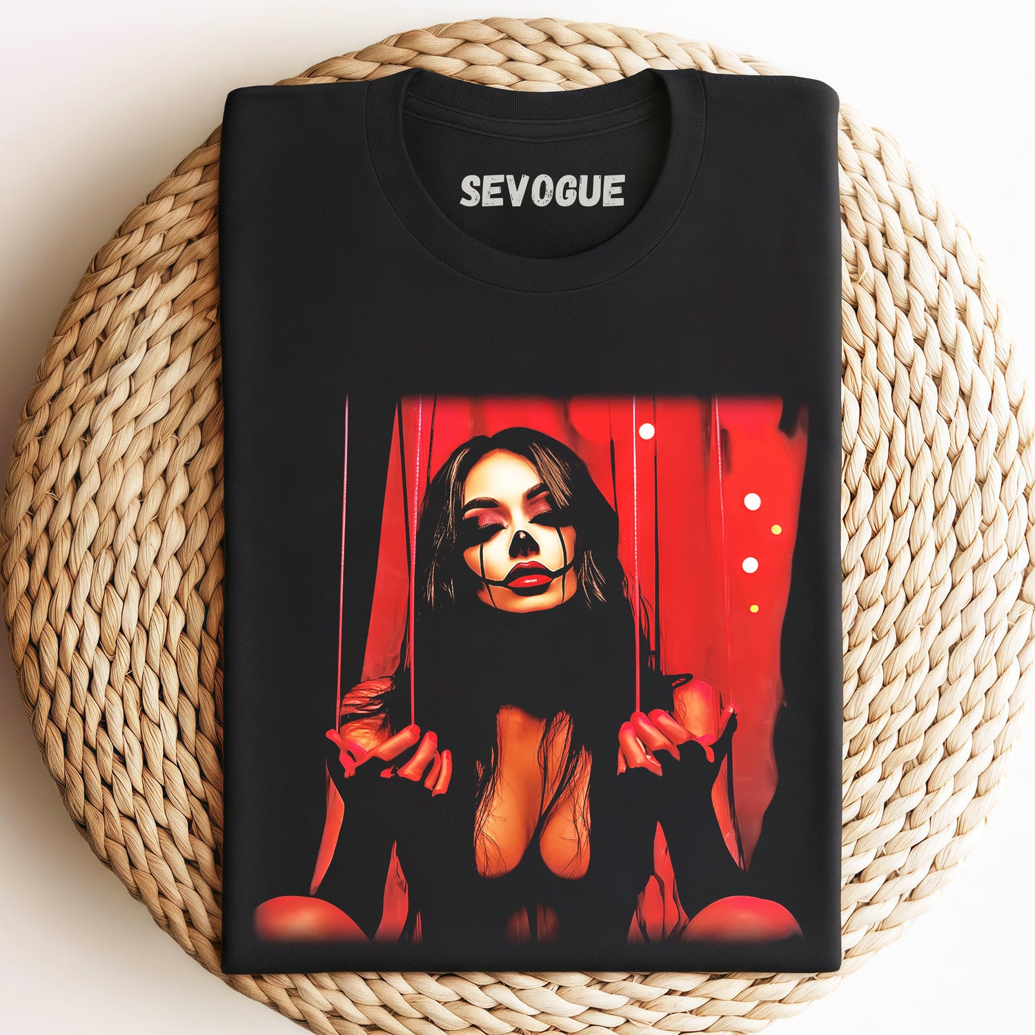 Woman Emitting Red Light Unisex Tee, Sweatshirt & Hoodie