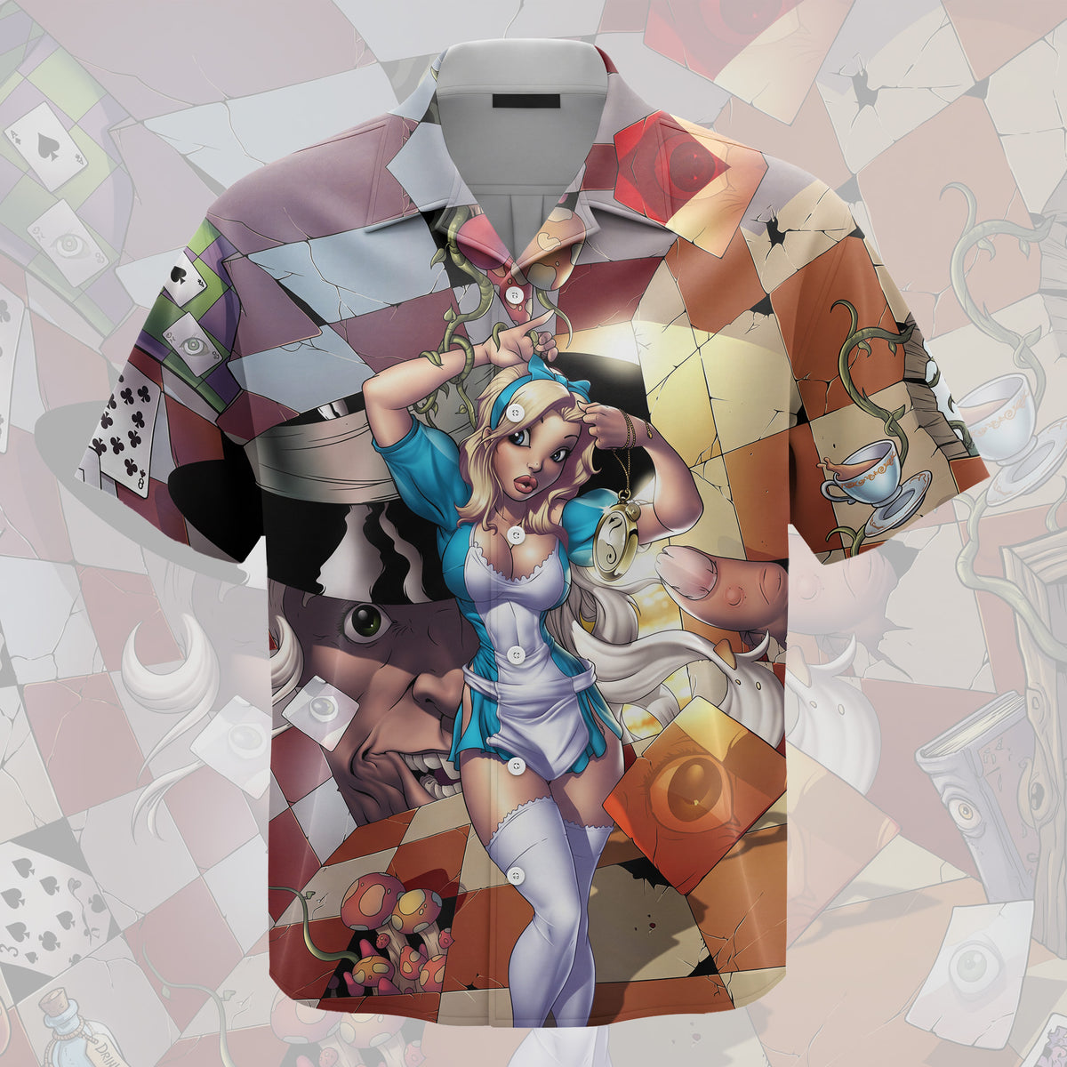 Wonderland Universal Hawaiian Shirt