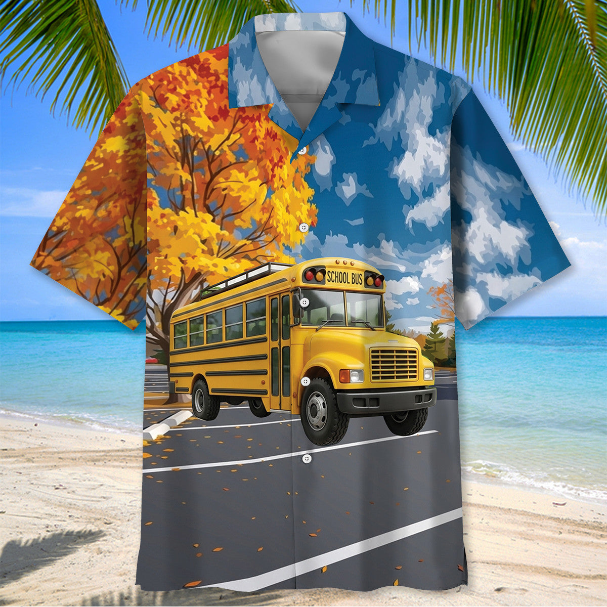 You Can't Scare Me I Drive A School Bus Hawaiian Shirt